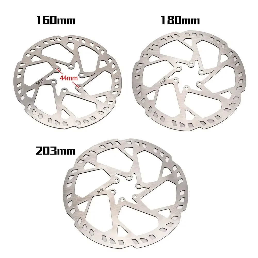 2.3mm Thicken MTB E-Bike Disc Brake Rotor Stainless Steel 140mm 160mm 180mm 203mm 220mm 6 Bolts Hub Mount Bike Parts