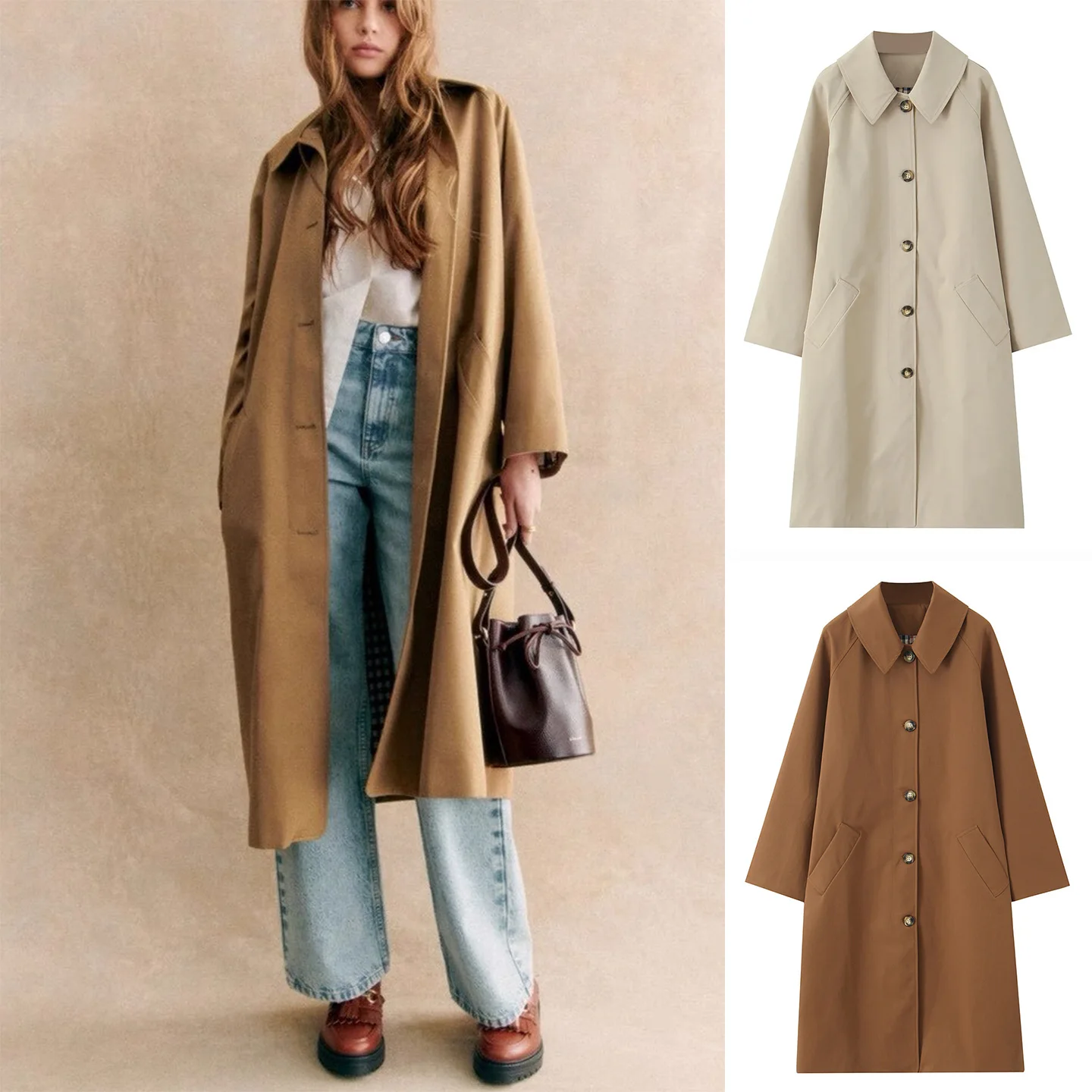 

Весенняя новинка: женское ретро-пальто средней длины в клетку с воротником, на одной пуговице, для повседневной носки, из полиэстера...