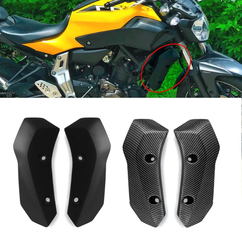 FZ-07 MT-07 Motorcycle Accessories ABS Plastic Side black Radiator Cover Guard Front Fairing For YAMAHA MT07 FZ07 2012-2016 2017