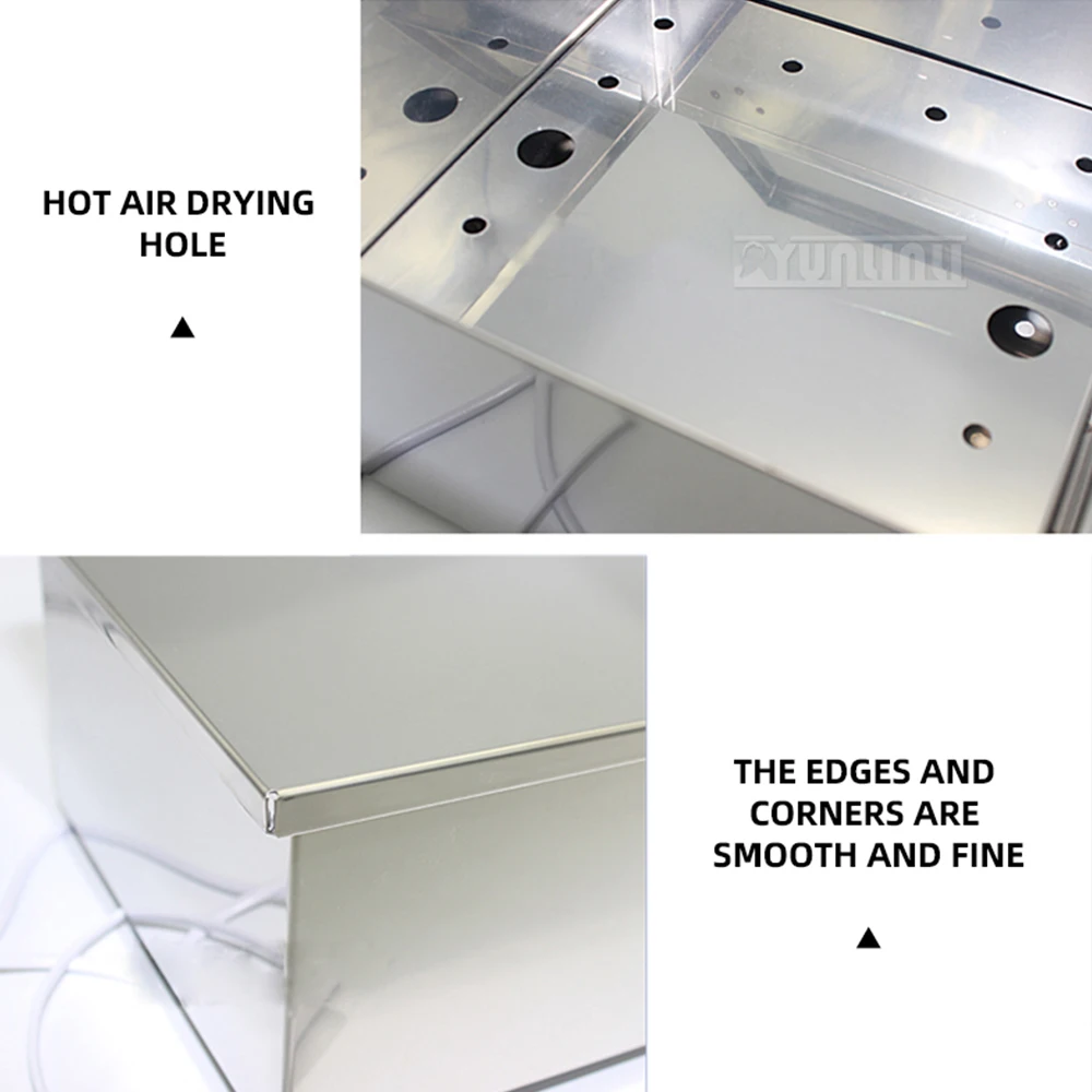 Caja de bombillas de acero inoxidable, horno de cocina, secador de algas marinas para Sushi, horno de secado a prueba de humedad, tamaño compacto para uso en cocina