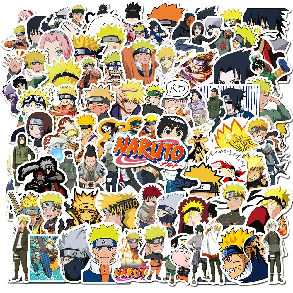 100pcs Anime Naruto Dragon Ball Z Demon Slayer Stickers Hunter X Graffiti DIY Luggage Laptop Skateboard Phone Decal Sticker Toys