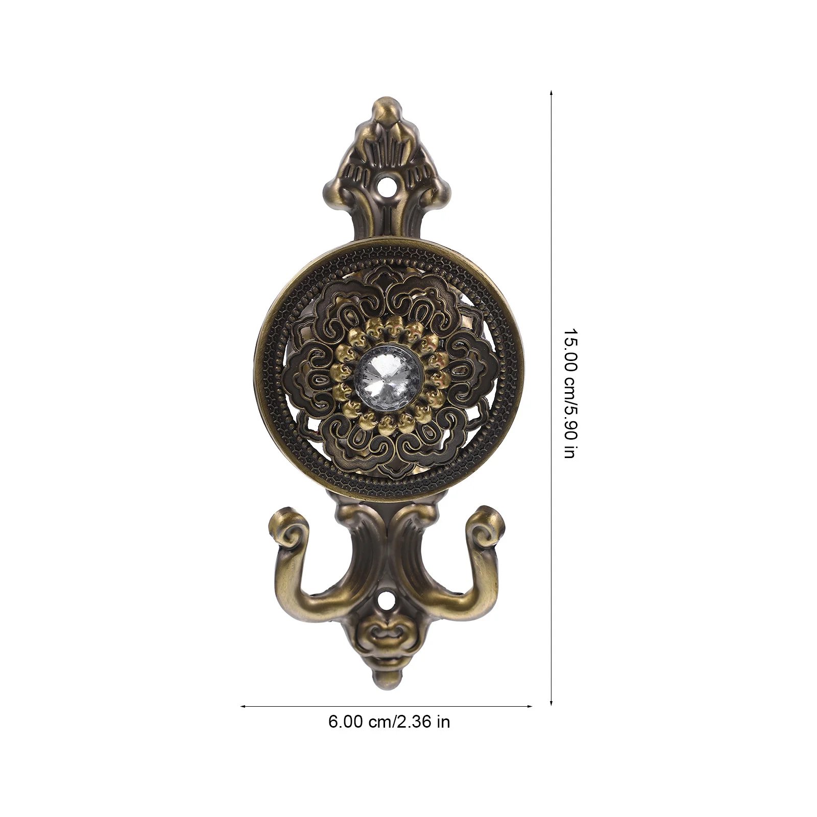 2 قطعة مجموعة خطافات حفر المياه خمر شماعات الستائر الزخرفية خطافات سبيكة أنيقة للحمام نافذة الاستحمام المنزل