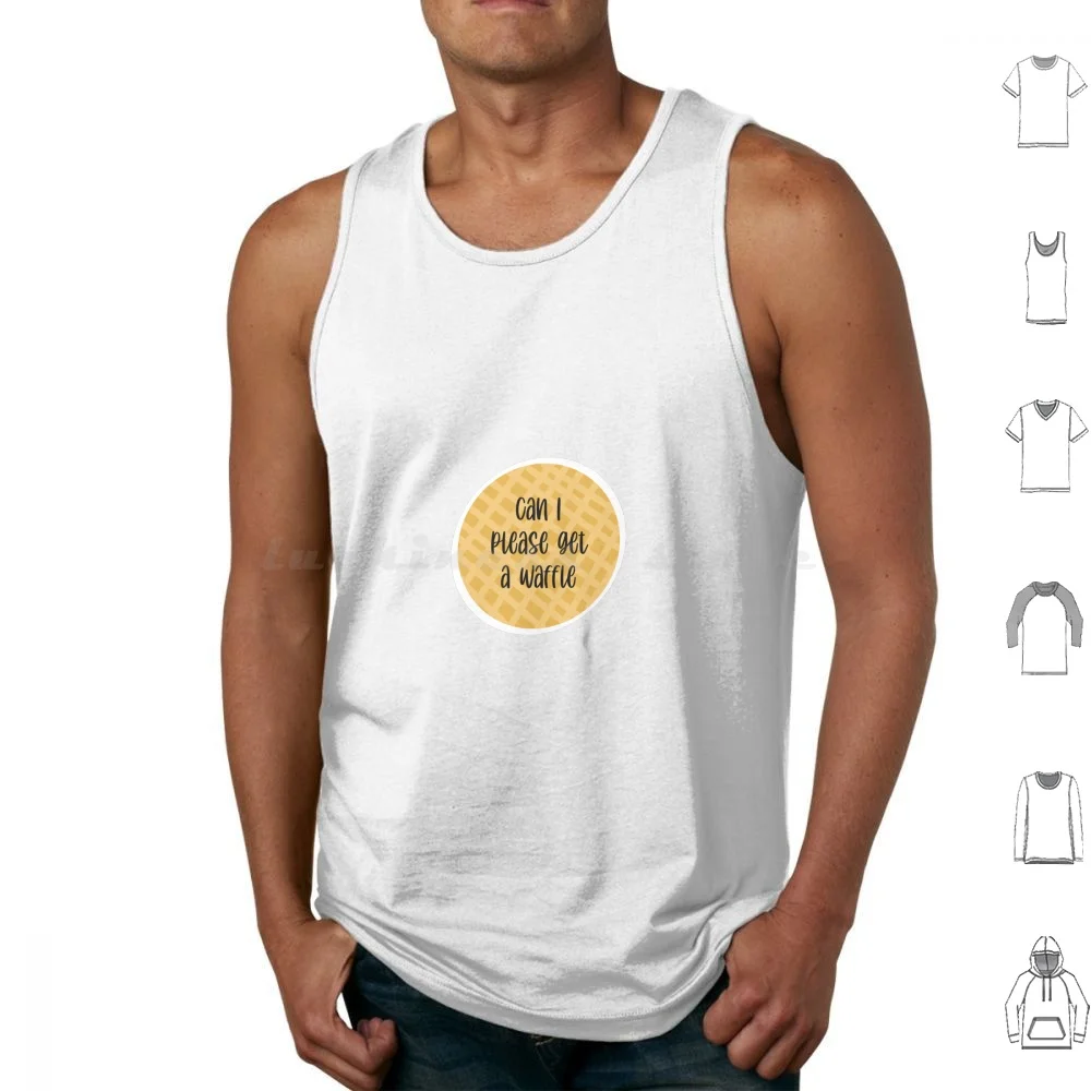 Can I Get A Waffle Tank Tops Print Cotton Waffle Vine Waffle House