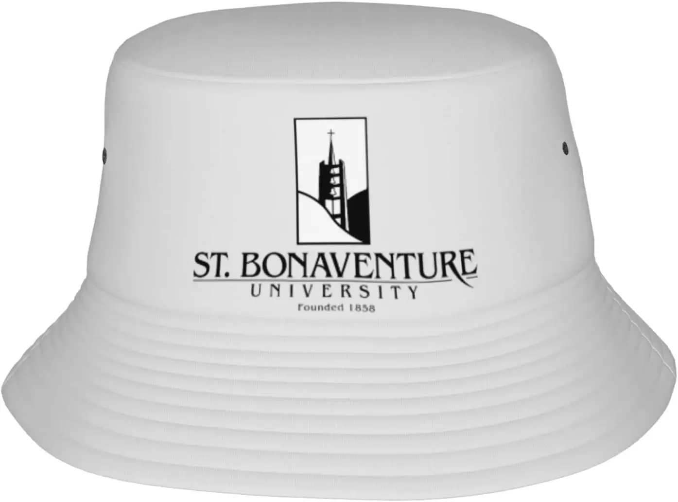 St Bonaventure University Logo Bucket Hats Fashion Sun Cap Packable Outdoor Fisherman Hat for Women and Men