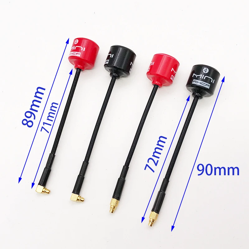 MINI RHCP 5.8G Lollipop 4 เสาอากาศ HIGH GAIN 2.8Dbi เครื่องส่งสัญญาณ FPV/ตัวรับสัญญาณ SMA/RP-SMA/MMCX/UFL เสาอากาศสําหรับ RC FPV Racing Drone