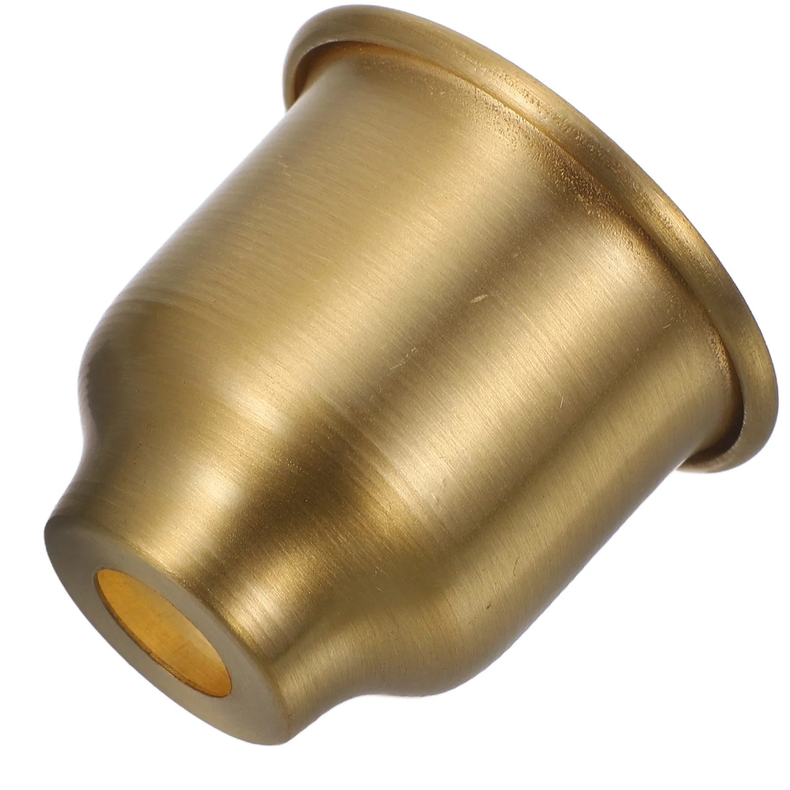 

Vintage Brass Lamp Cup Holder E14 Base Rolled Edge Metal Light Accessory Fixture Brass Holder Cup