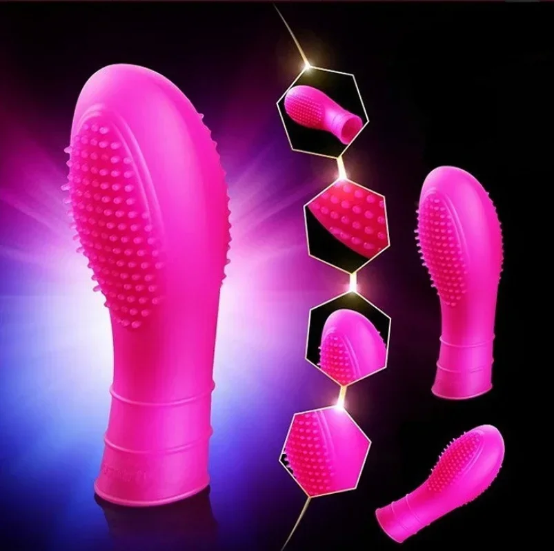 Guante de masaje vibrador, masturbador femenino, manga de dedo, punto G, estimulador de clítoris, orgasmo erótico, juguete Sexy para lesbiana adulta