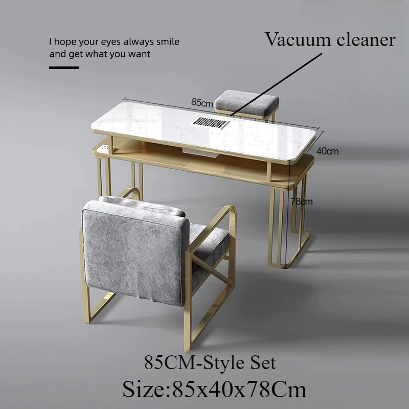 Manicure Tables Nails Desk Professional Nail Table Dressing Storage Manicure Table Vacuum Cleaner Pour Onglerie Salon Furniture