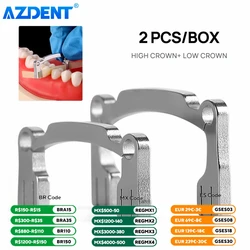 2 sztuk/zestaw żywica dentystyczna uchwyt na pasek polerski AZDENT wysoka korona niska korona autoklawowalne narzędzia dentystyczne ze stali nierdzewnej Instrument