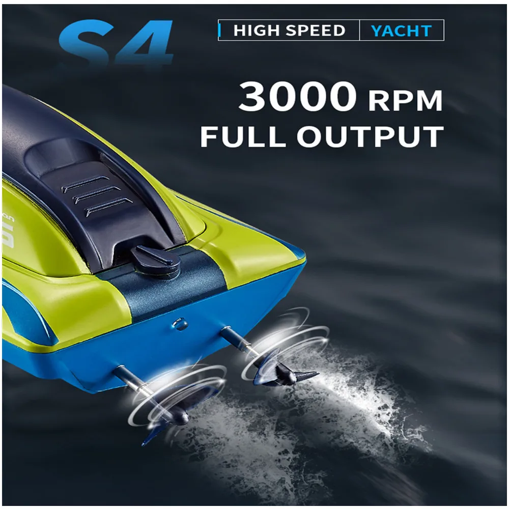 2.4GHz RC High SpeedBoat 15km/H Dual Motors Radio Control 100m Waterproof Racing Speedboat Suitable For Lakes And Swimming Pools