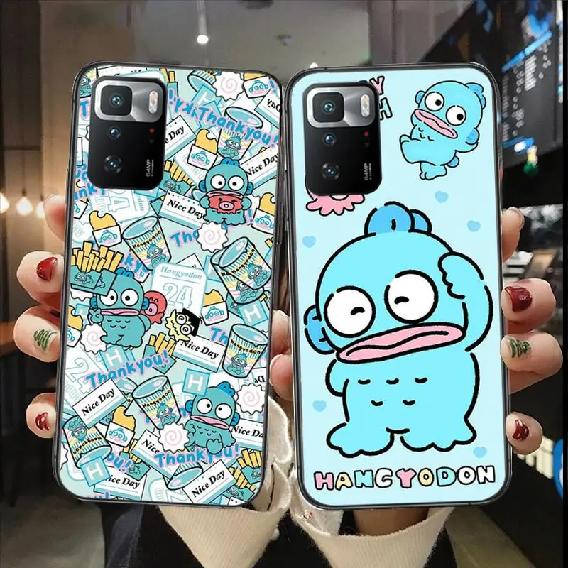 Cute Sanrio Hangyodon Phone Case para Redmi, TPU Cover, Luxury Fashion Gift, 9, 9A, 7A, 10, 8A, 10A, 8, Nota 11, 10S, 7, 11S Mais, POCO X3 Pro