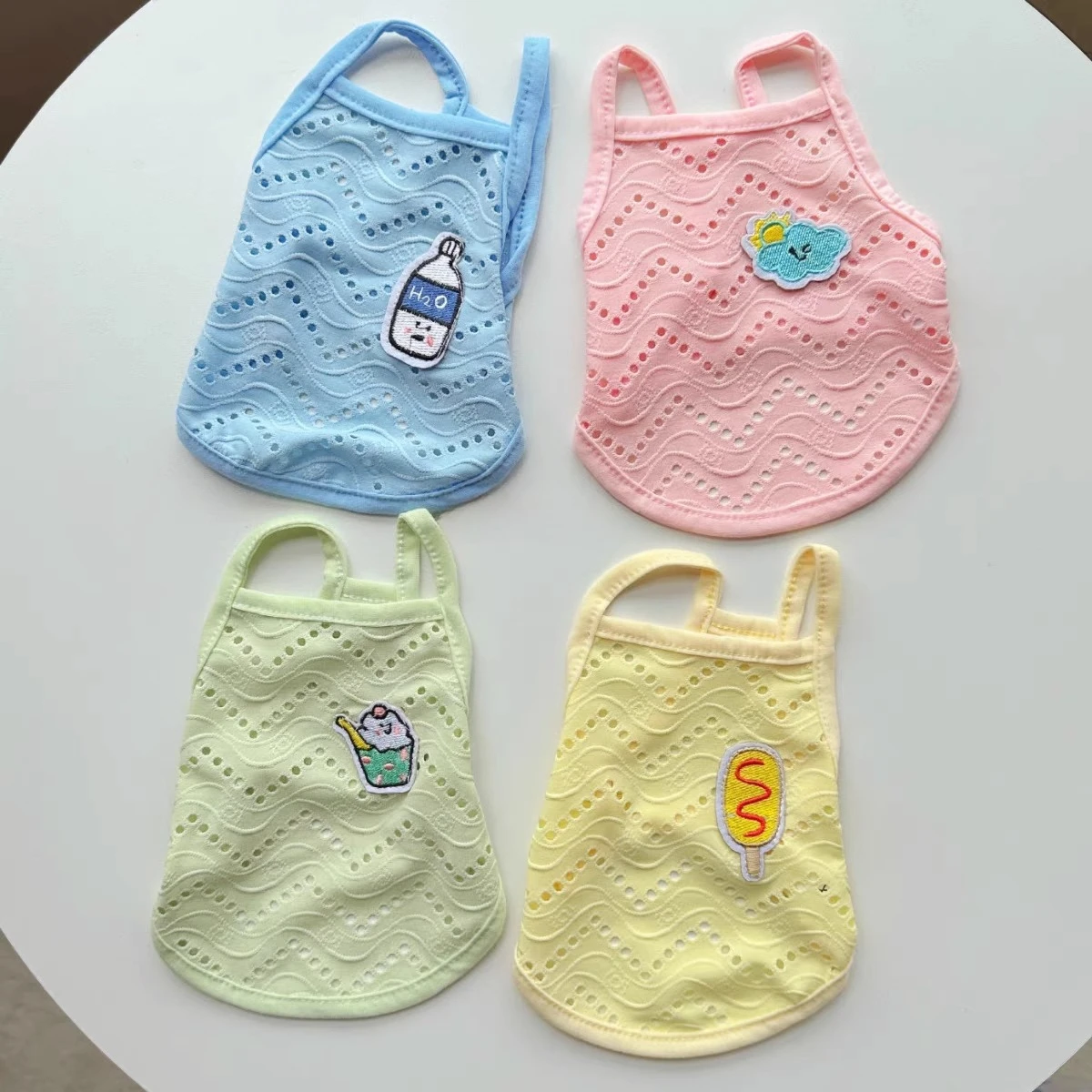 

Pet Dog Clothes Spring and Summer Sling Vest Thin Simple and Breathable
