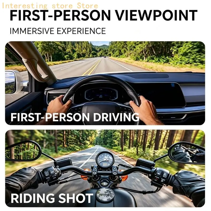 Three-Point Cap Camera Holder for Cycling and First-Person Video 55KC