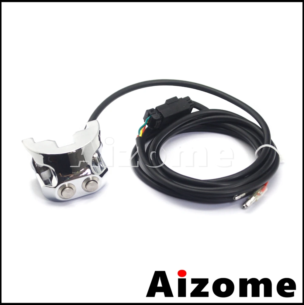 3 Wires 2 Button 25mm Motorcycle Handlebar Switch CNC Air Ride Switches Controller For Harley Dyna Sportsters V-Rod AERO AERO-A