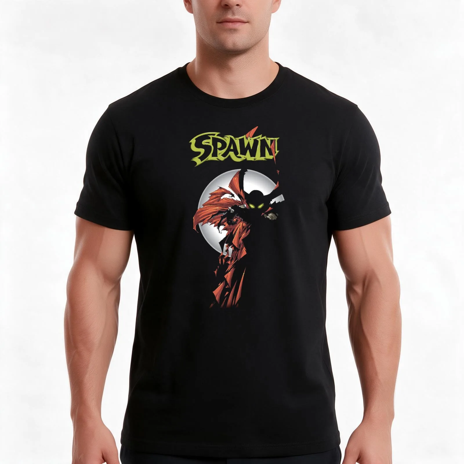 Vintage spawn - Hell Spawn T-Shirt, Summer Casual Cotton Tee, Oversized Streetwear Tops, Vintage Graphic Print, Unisex Men Women
