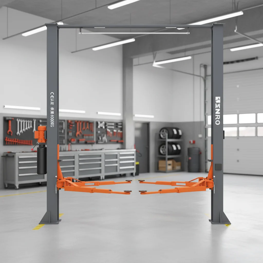CE Approved Factory Price Advanced Garage Auto Equipment Clear Floor Lift 4000kg Double Column Lift For Car Garage And Workshop
