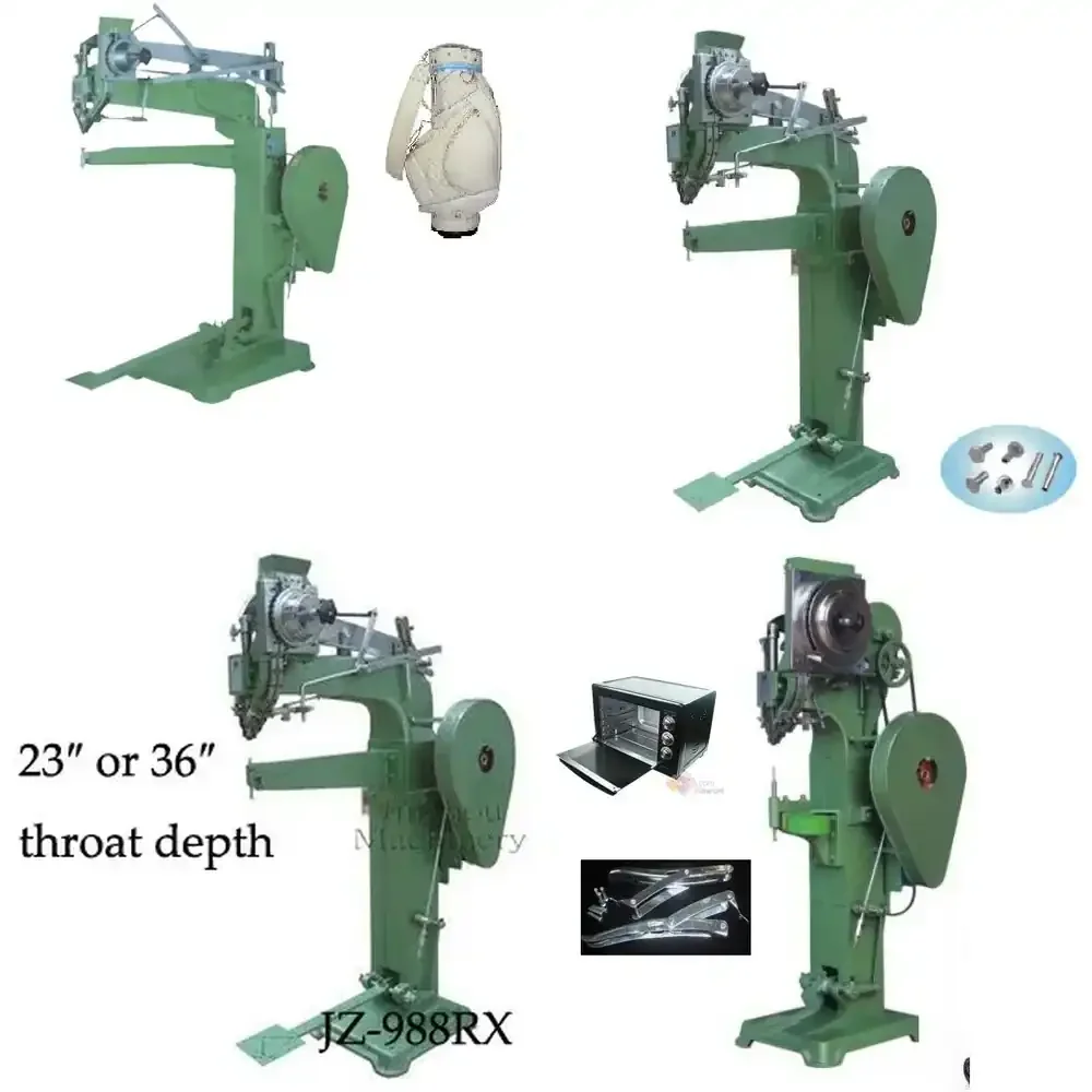 Customized Golf Bag Riveting Machine 900mm Throat Depth Automatic with Mechanical Power Source Favorable Price