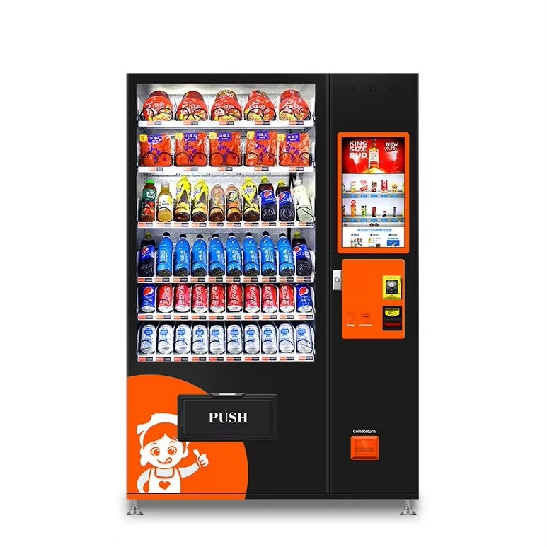 Lcd Advertising Screen, Drinks Vending Machine, Lemon Smoothie, Food Dispenser, 1280x720 Resolution, Touchscreen, Commercial Use