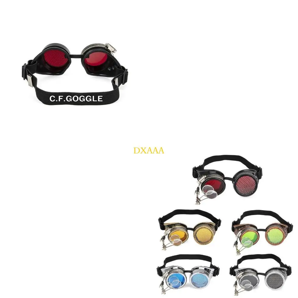 

DXAA Vintage Sunglasses Goggles Punk Gothic Glasses Retro Steampunk Goggles для костюмов для косплея на Хэллоуин