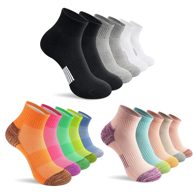 5 pairs of breathable and comfortable sports socks for women, suitable for all seasons Suitable for outdoor sports and casual we