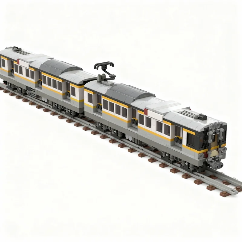 1120pcs MOC City Trains Japanese Commuter Train Model Toys Building Blocks Architecture Christmas Gifts Collection Creative 3D