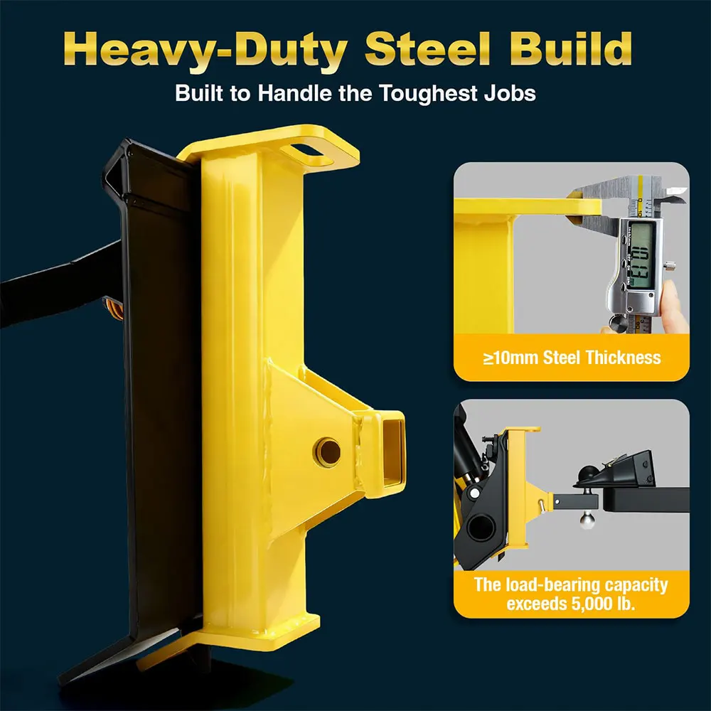Universal Quick Heavy-Duty Skid Steer Hitch Attachments for Tractors Fits 2