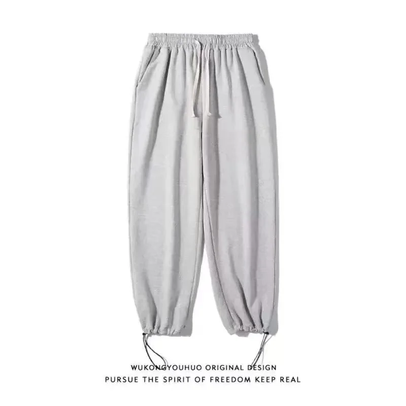 S-8XL رجل الركض السراويل الرياضية الخريف الشتاء Sweatpants الرجال الرياضة الصالة الرياضية السراويل موضة بلون عادية تجريب السراويل الطويلة #6