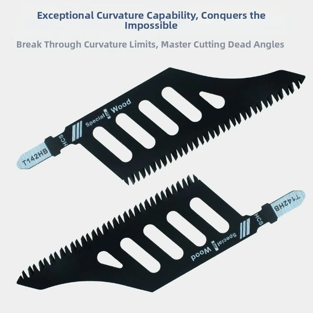 5/10Pcs Special-shaped Jigsaw Blade Heavy Duty T-shaped Handle Scroll Saw Blades Fine Cutting Saw for Wood Aluminum Tight Spaces