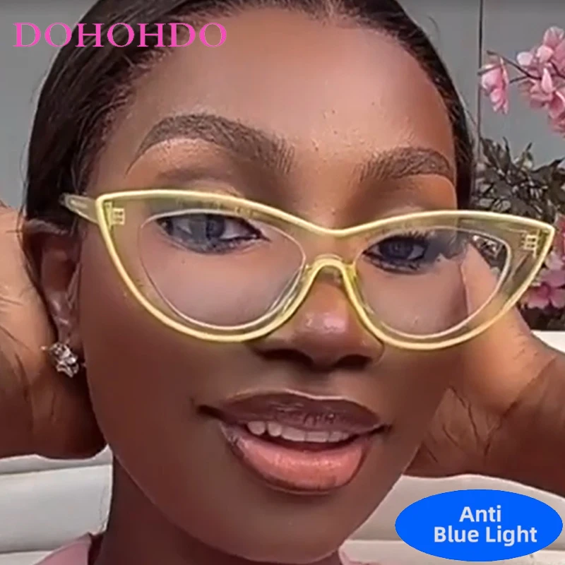 

Trendy Fashion Cat Eye Blue Light Blocking Glasses Women Men Brand Designers Optical Spectacle Protection Eyeglasses Очки Lentes