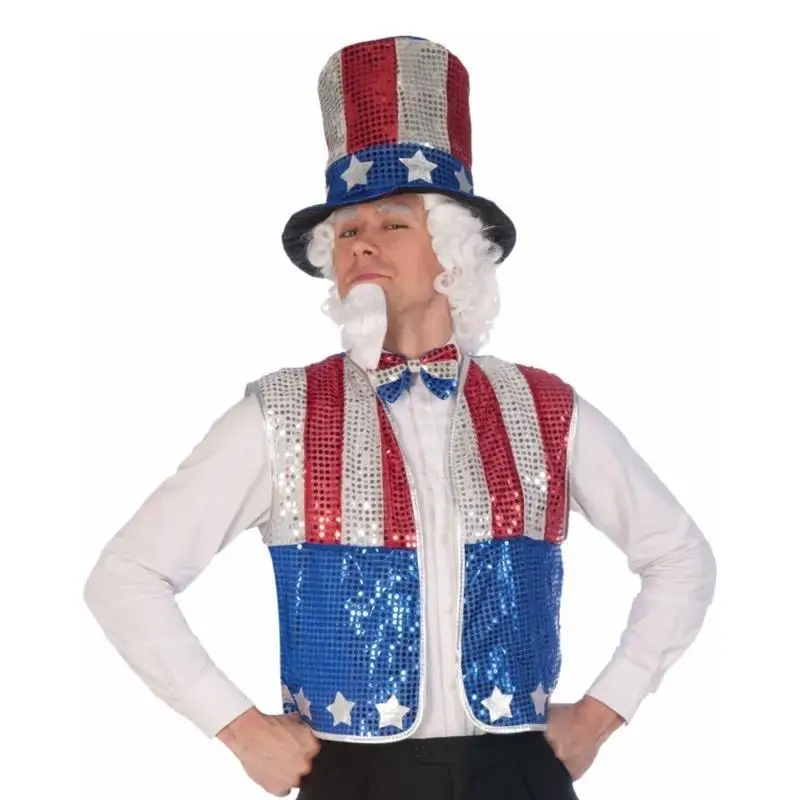 R1WE Hatday العلم الأمريكي زي يوليو الوطني قبعات الحفلات الرابعة للاستقلال الأمريكي #5