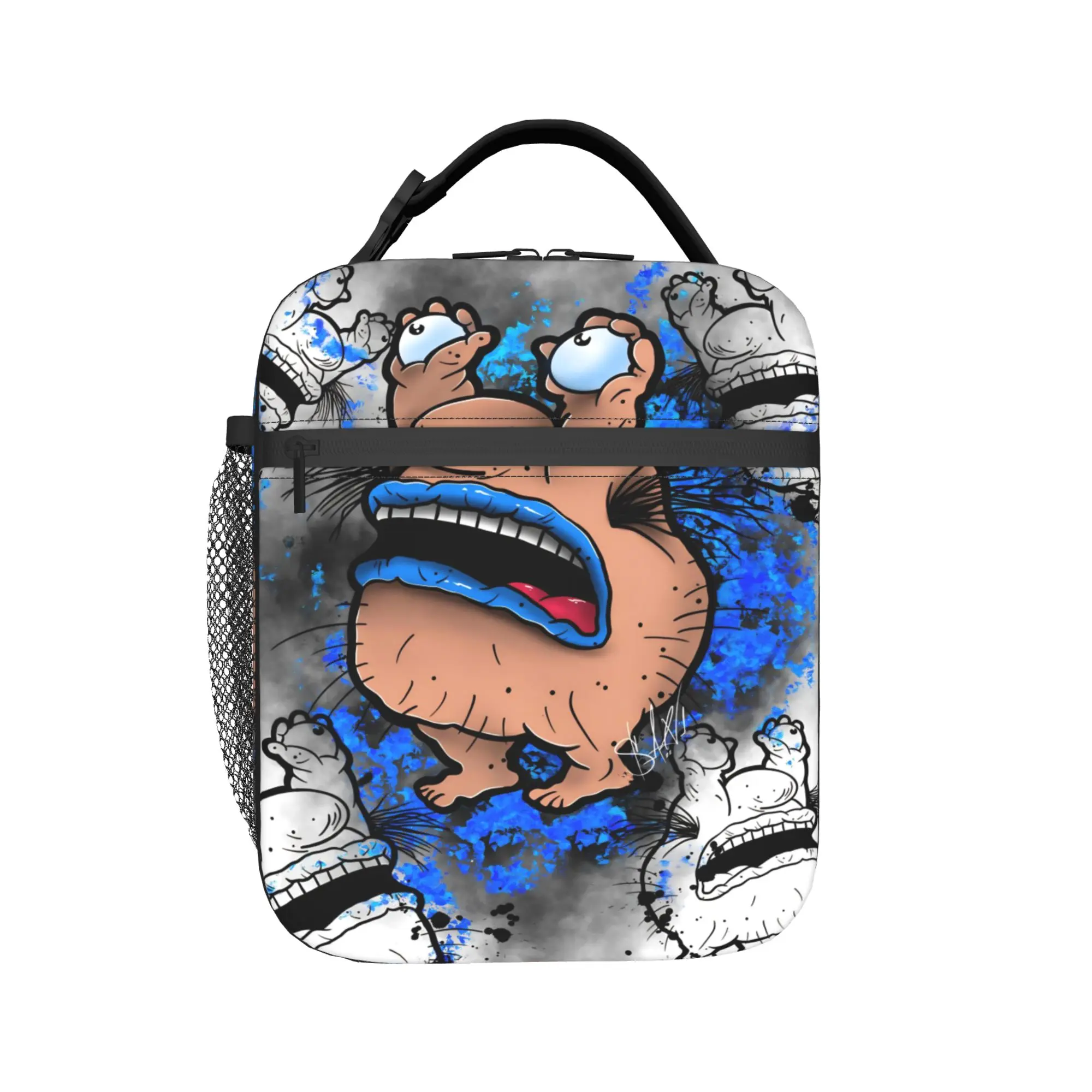 Aaahh Real M-Monsters  Insulated Lunch Bag for Men Women  Food Container Bags Reusable Thermal Cooler Lunch Boxes