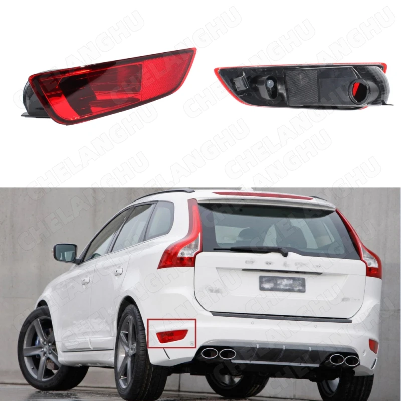 

1Pc Left Side Rear Bumper Reflector Light Lamp Without Bulb For Volvo XC60 2008 2009 2010 2011 2012 2013 Car Accessories30763322