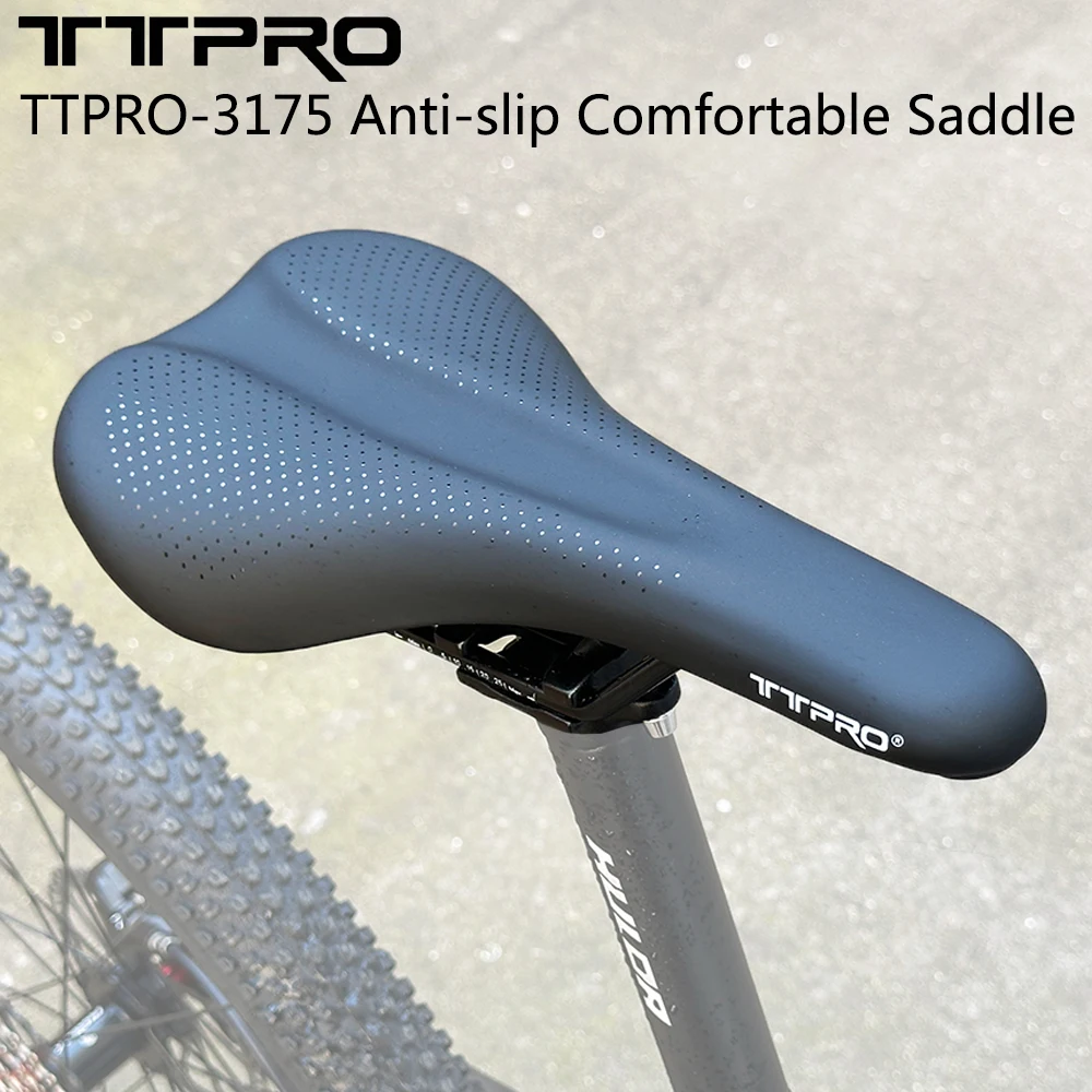 TTPRO 3175 Comfortable Bicycle Saddle Ultralight Shock Absorbing Bike Seat for Mountain Road Bike Cycling Cushion