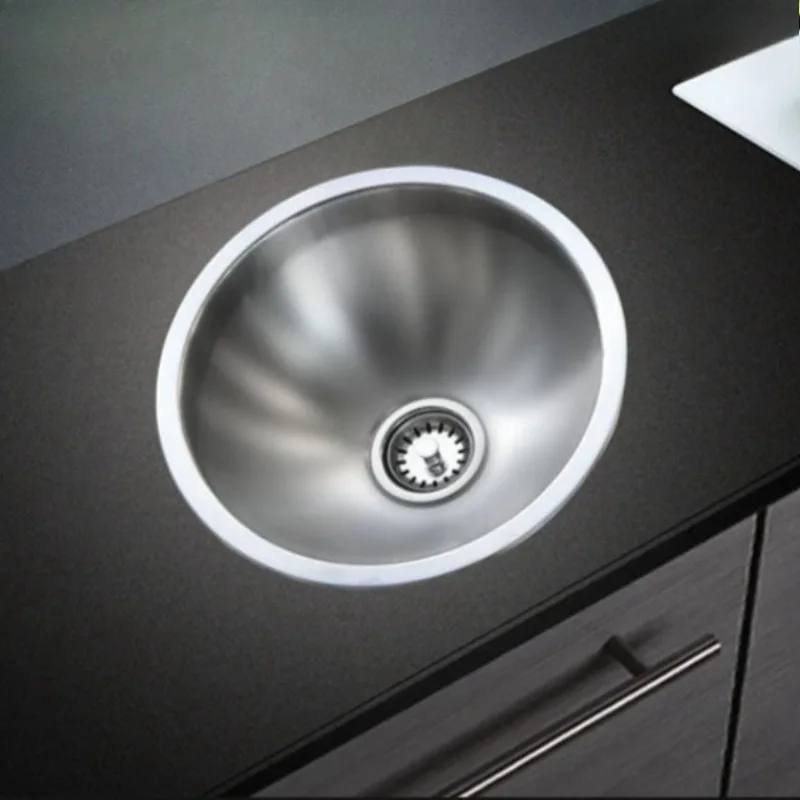 Upgraded Thickened Kitchen Sinks Brushed Circular Anti-oil Kitchen Sinks Wastewater Home Improvement Fregaderos De Cocina ZY40SC