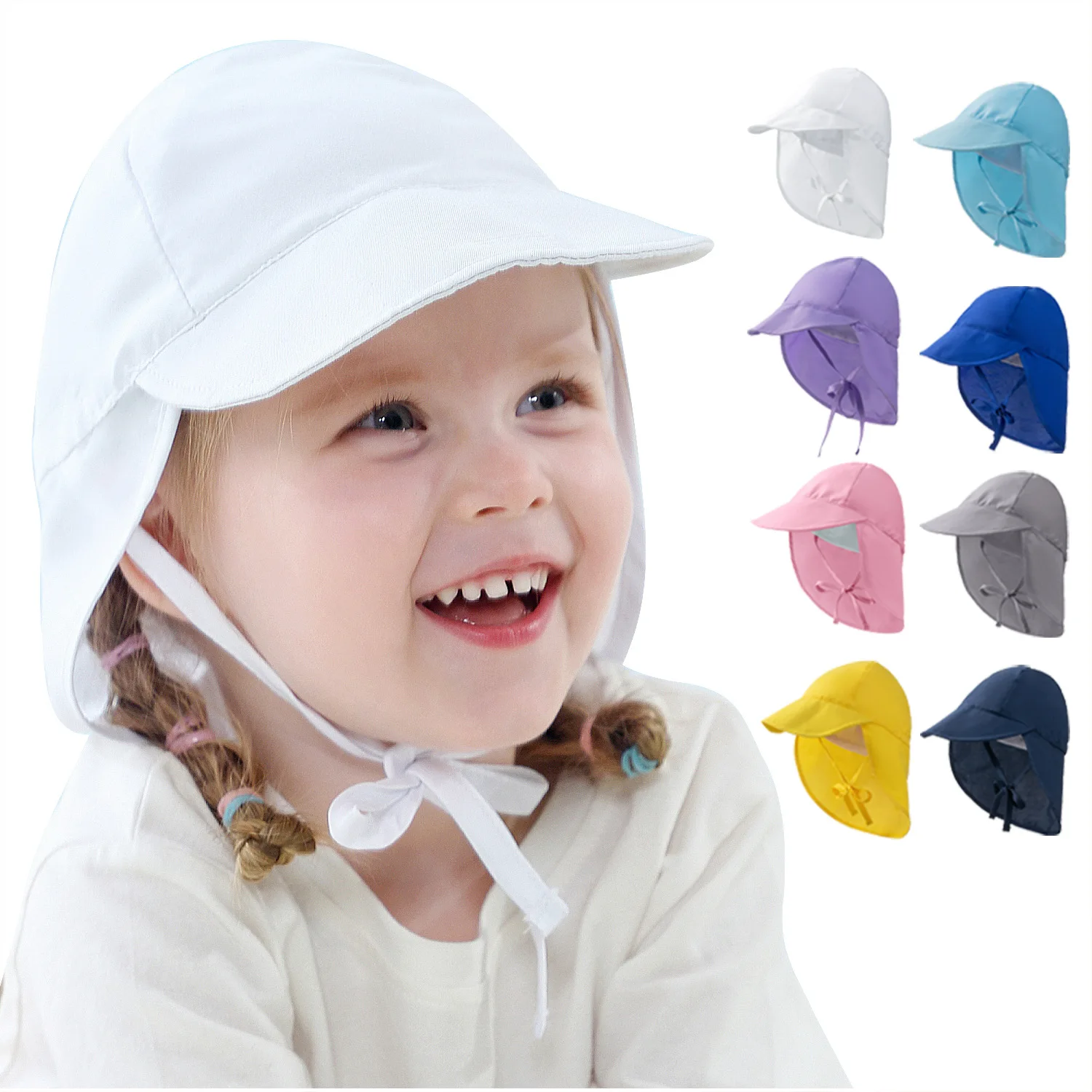 The latest ins children's sun hat in Europe and America,ventilated pure Beach Hat,can adjust the fishing hat for boy and girl