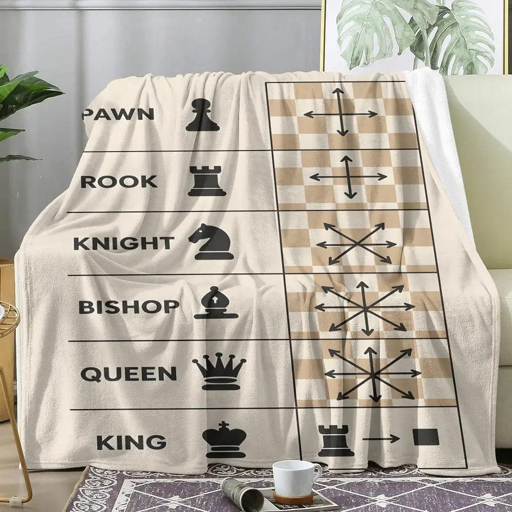 Chessboard Throw Soft Flannel AC Blanket Lightweight Summer Nap Throw Cozy Blanket for Sofa Bed Travel Home