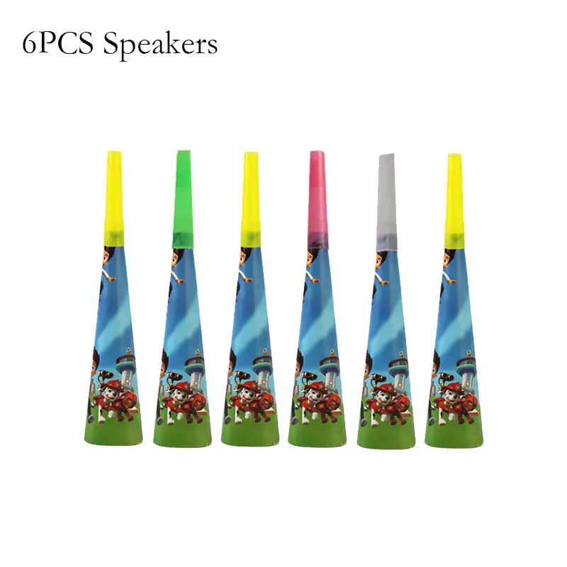 Paw Patrol Geburtstagsdekorations-Set, Partyzubehör, Luftballons, Hintergrund, Teller, Becher, Kuchenaufsatz, Paw Patrol Aufkleber, Banner, Partygeschenk