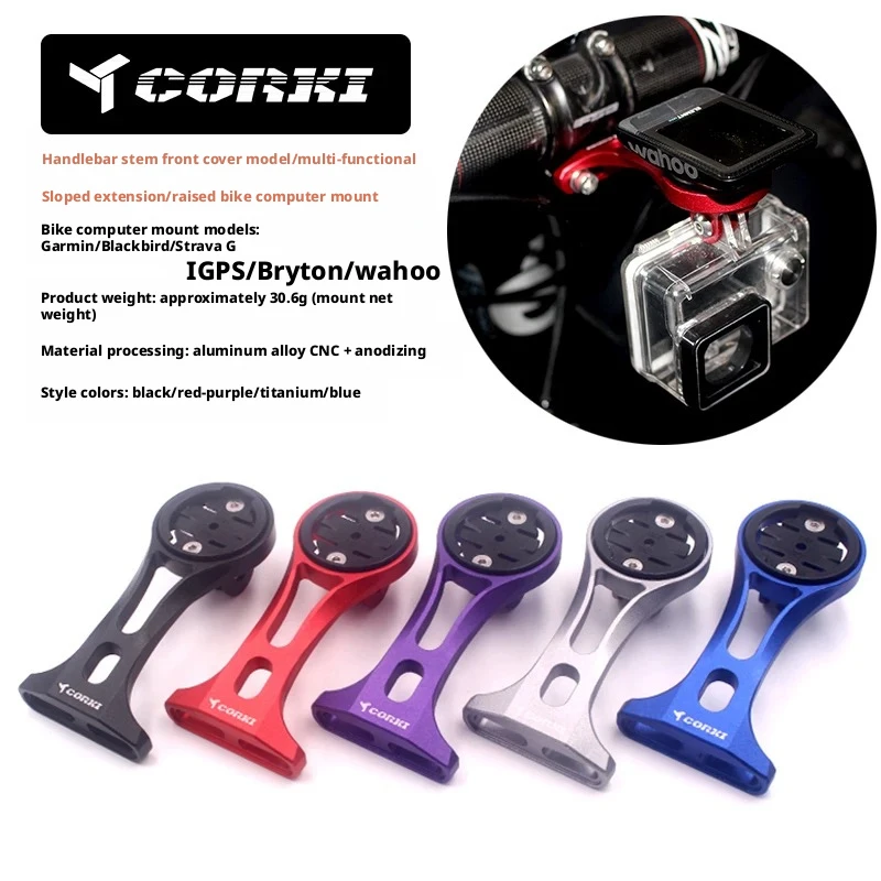For Garmin Wahoo Bryton Magene Bike Computer Mount Stem Top Cap Holder GPS Speedometer Stopwatch Bracket For Mountain Road Bicyc