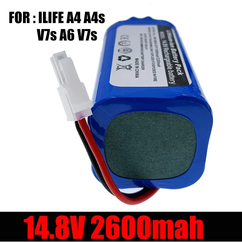 

.100%/New 14.4V 3200mah For ILIFE A4 A4s V7s A6 V7s Plus Robot Vacuum Cleaner iLife14.8V 2600mah Li Ion Rechargeable Battery