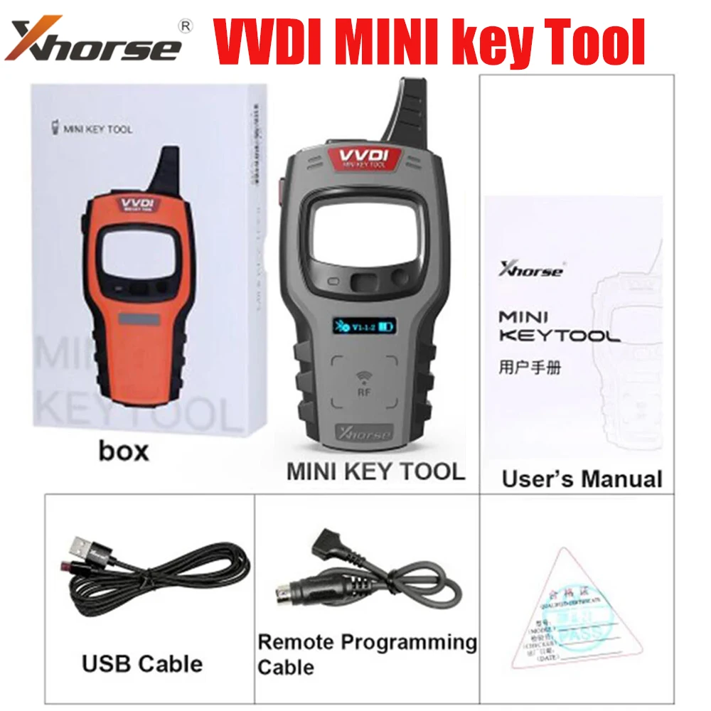 Global Version Xhorse VVDI Mini Key Tool Remote Key Programmer Without Copy 48 Transponder (96 bit) Function and Token