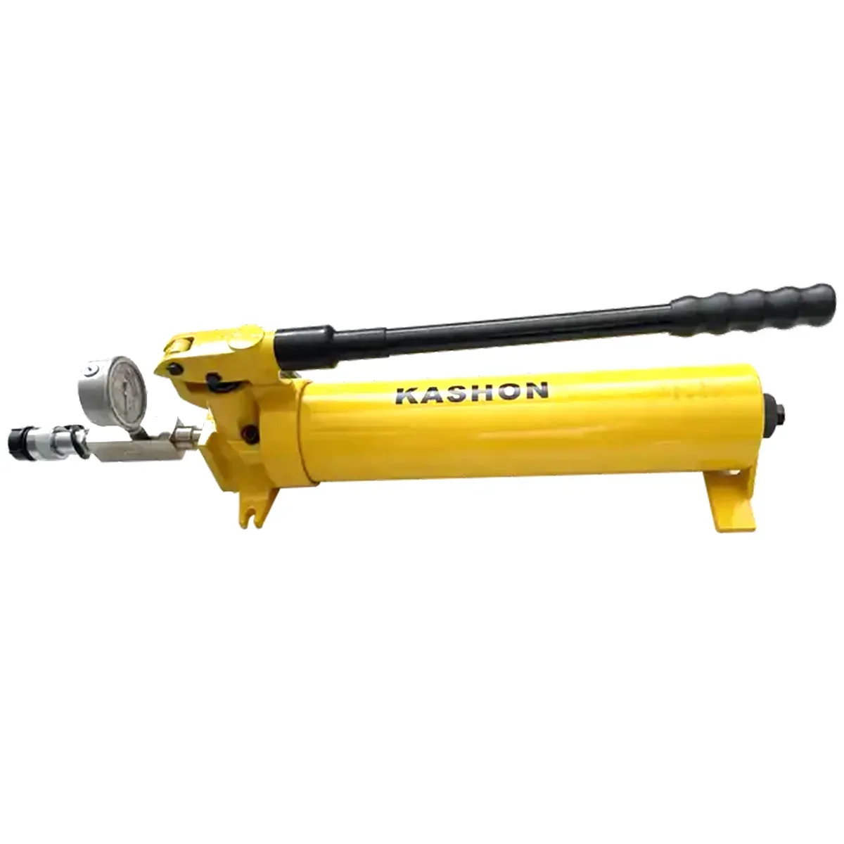 P-80, 2200 ml de aceite, bomba manual hidráulica de dos velocidades de simple efecto con manómetro y adaptador de manómetro