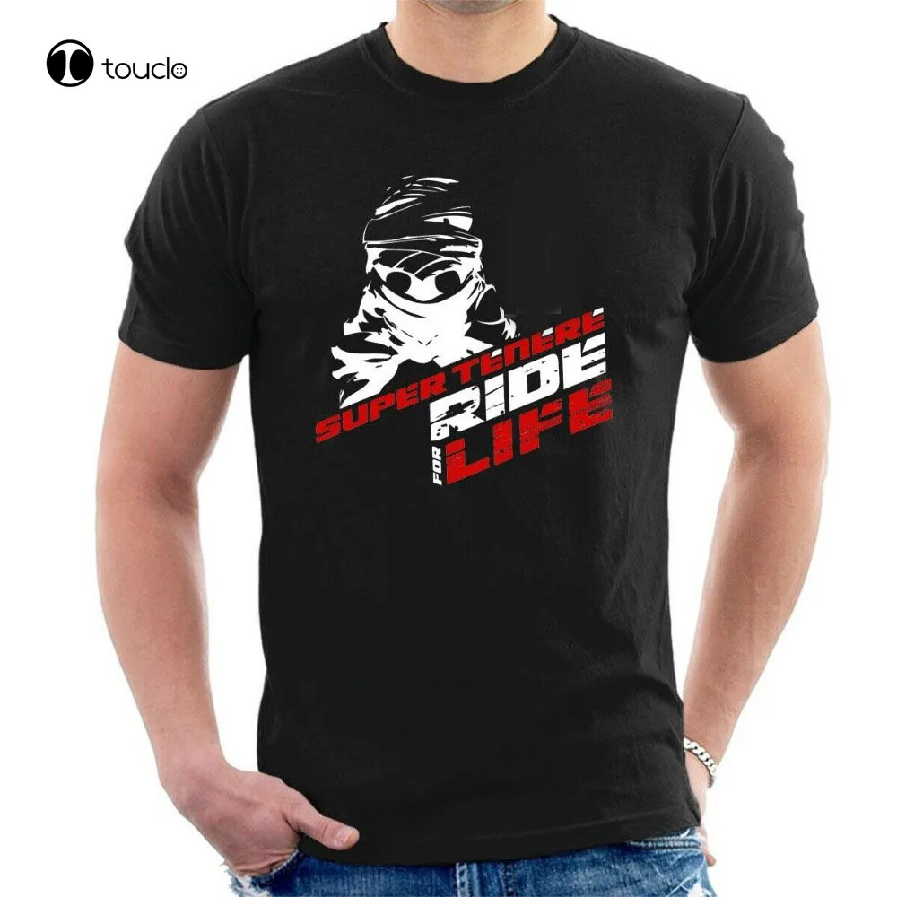 Yam Super Tenere T-Shirt Inspired Ride For Life Motorcycles Summer 100% Cotton Print Men O-Neck Casual T Shirts Unisex Xs-5Xl