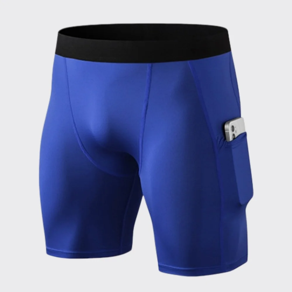 Men's Summer Gym Running Shorts Quick-drying Fitness Yoga Shorts With Pockets Men Sport Bottoms Outdoor Workout Training Tight