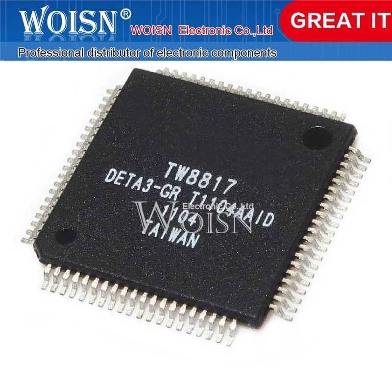 

10шт TW8817-DETA3-GR TW8817 TQFP-80