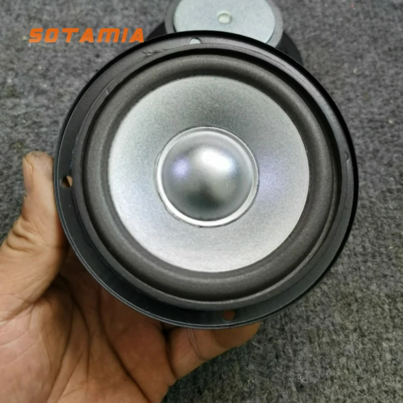 

SOTAMIA 1Pcs 4 inch Midrange Loudspeaker 4 Ohm 20W HIFI Multimedia Bookshelf Passive Speaker Accessories Car Bluetooth Speaker