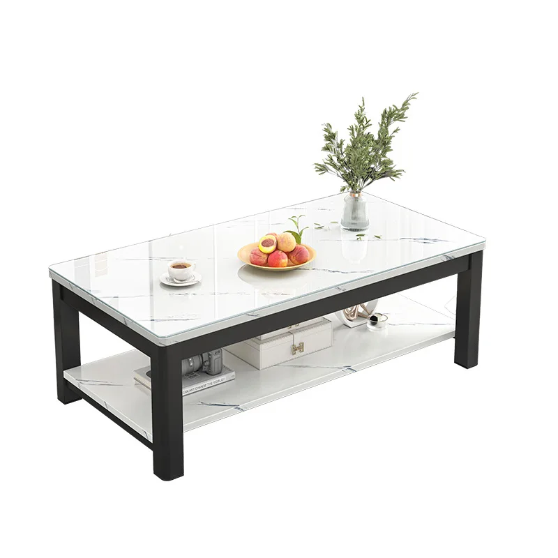 

Coffee table living room household simple small table simple modern small apartment Internet tempered glass coffee table