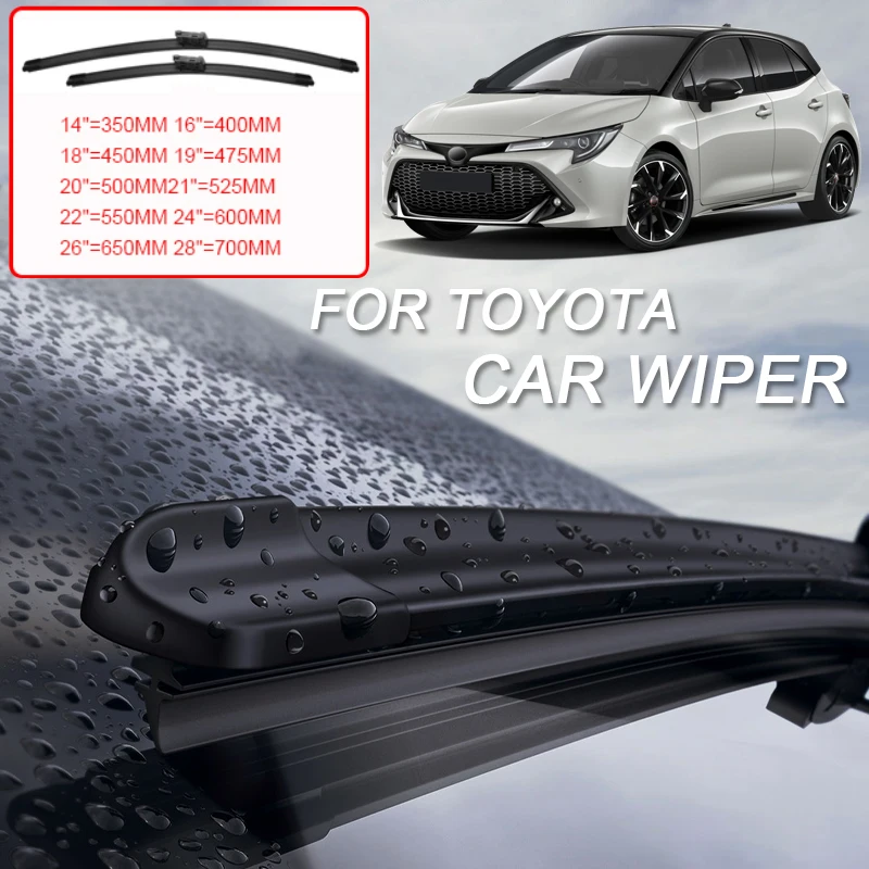 

2PCS Car Blade Windshield Wiper Windshield For Toyota AVALON BZ4X Camry CHR Corolla Cross Harrier MIRAI Prius RAX4 YARIS CROSS