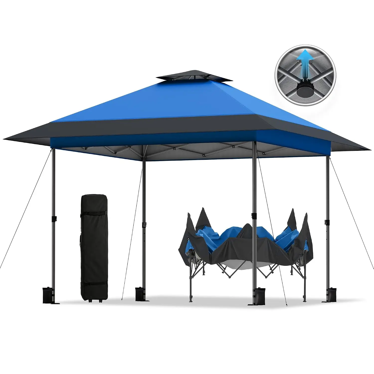 Outdoor Canopy 13x13 Pop up, Easy One Person Set Tents, Customized