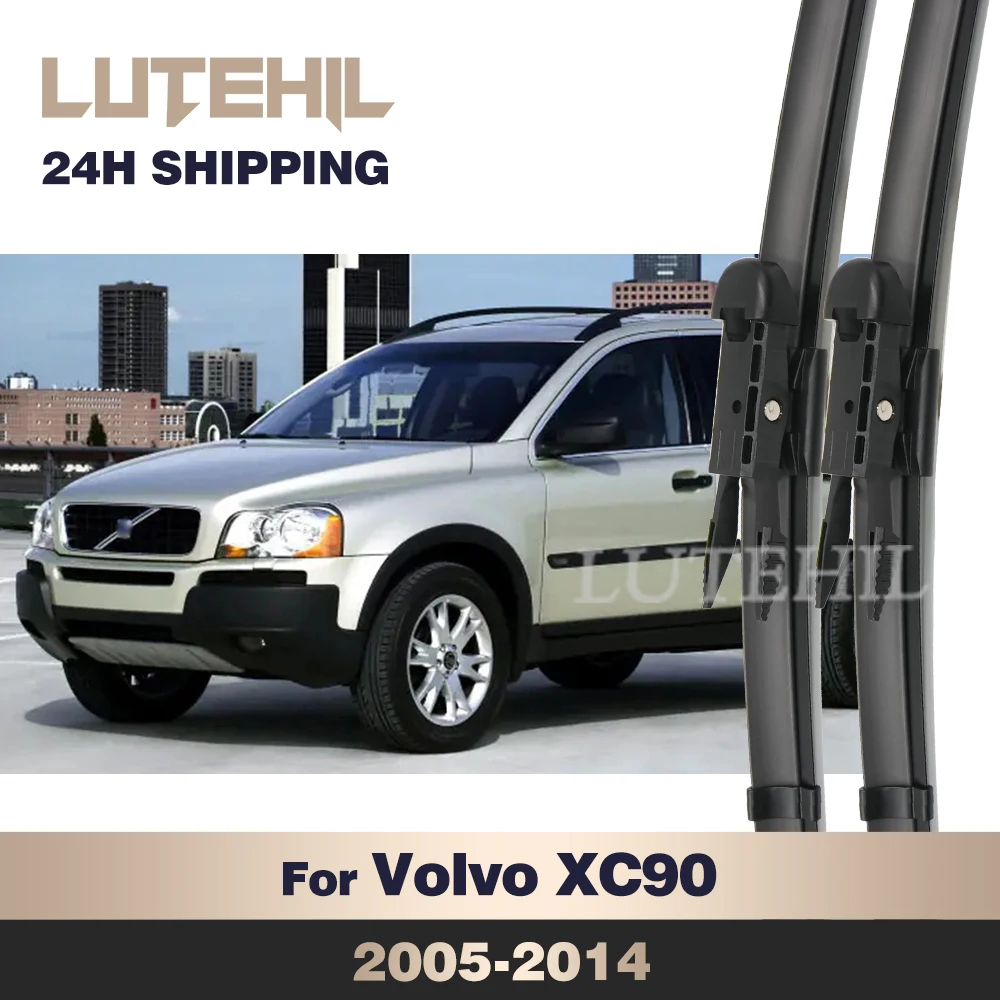 

LUTEHIL Wiper For Volvo XC90 MK1 2005-2014 2006 2007 2008 Wiper Front Wiper Blades Windshield Windscreen Window Brush 24"+22"