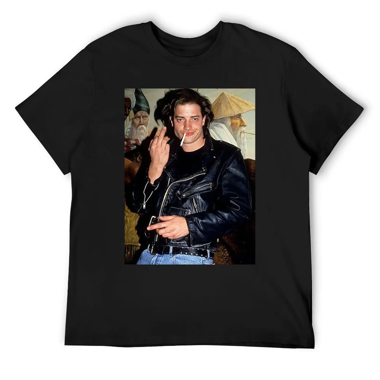 R U D E - Friendly Brendan Fraser T-Shirt vintage anime shirt Funny t-shirt Blouse Louboutins workout shirts for men